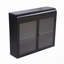 2-Door Wall-Mounted Metal Storage Cabinet With Tempered Glass Doors & Shelves-234972761