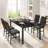 4-Person Dining Table And Chair Set, Dining Table And Chair 5-Piece Set, Diamond Leather Seats For Dining Room,-1638086765