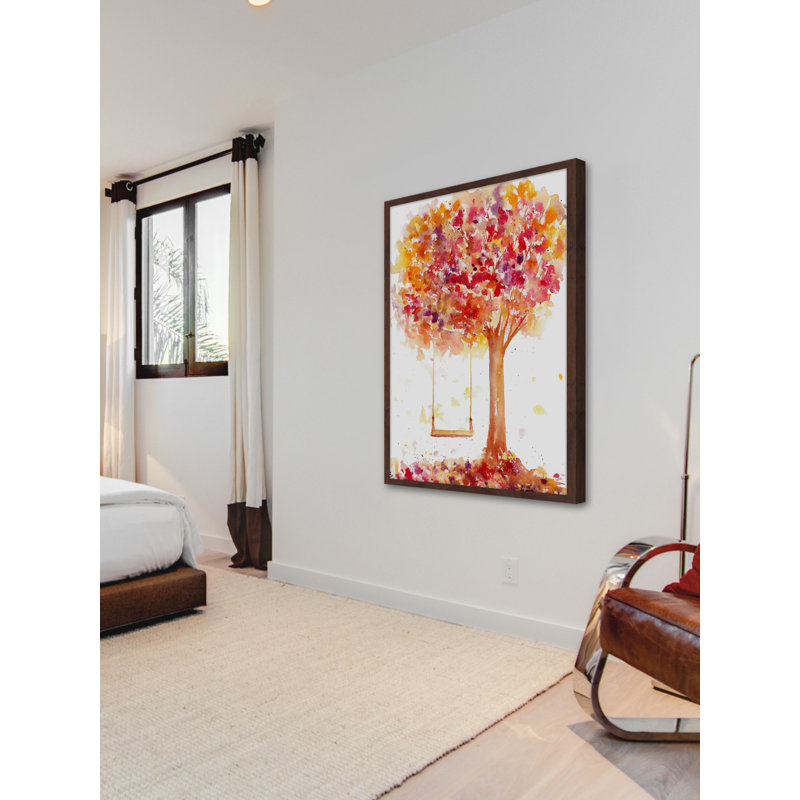 «Tree Swing» par Lindsay Megahed - reproduction de cadre photo, H 18 po x l 12 po x P 1,5 po