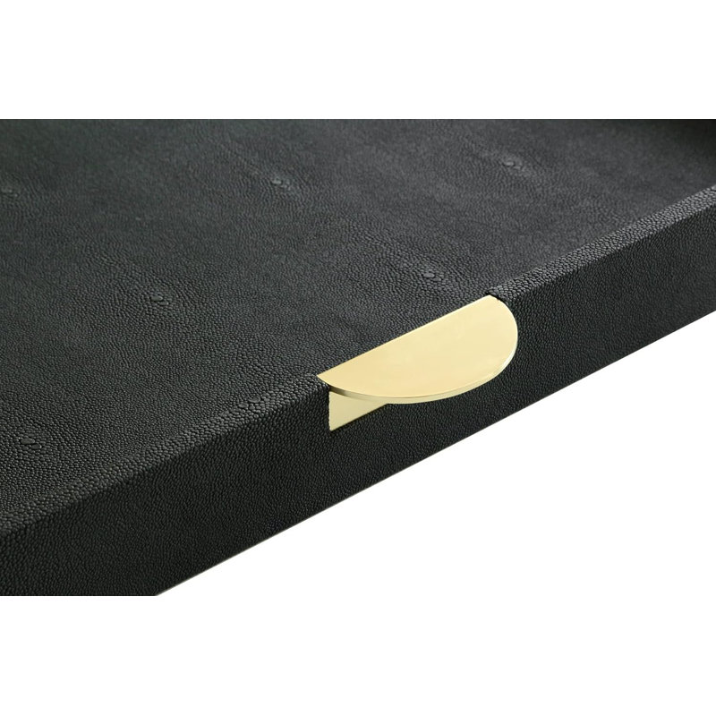 Cuir / plateau en similicuir, Noir