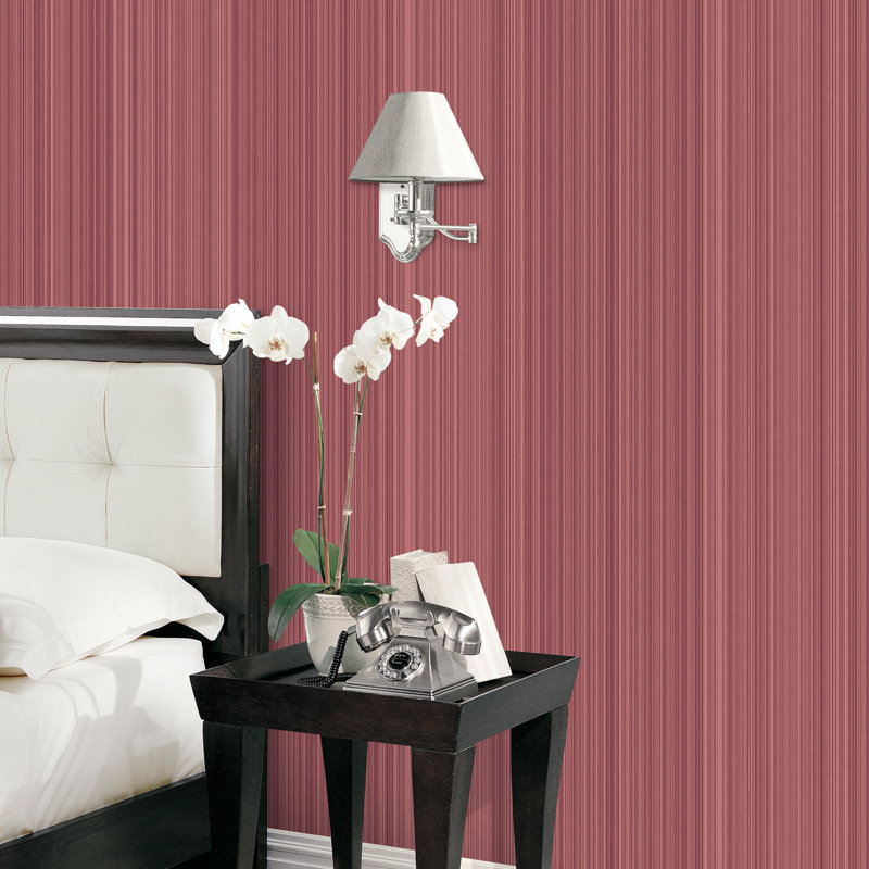 10m x 53cm Matte Wallpaper Roll, Red