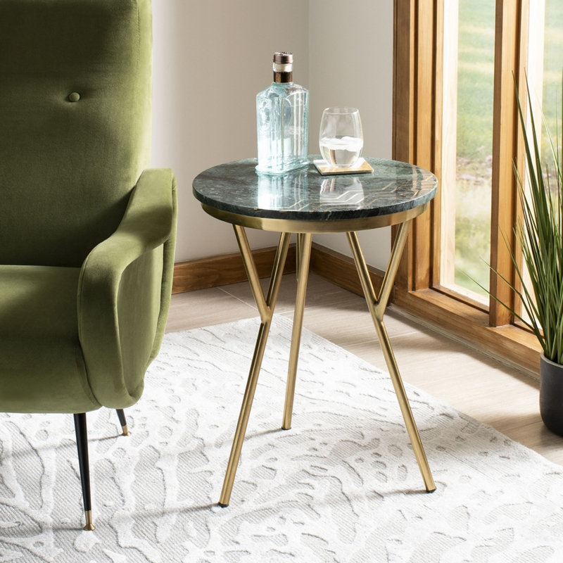 Glass Top End Table