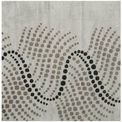 Amier Hand Tufted Wool And Viscose Abstract Rug
