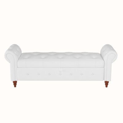Alleisha Fabric Upholstered Storage Bench