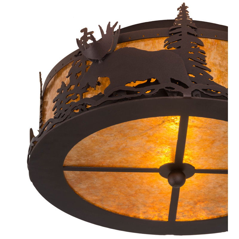 Paylor Mica Semi Flush Mount