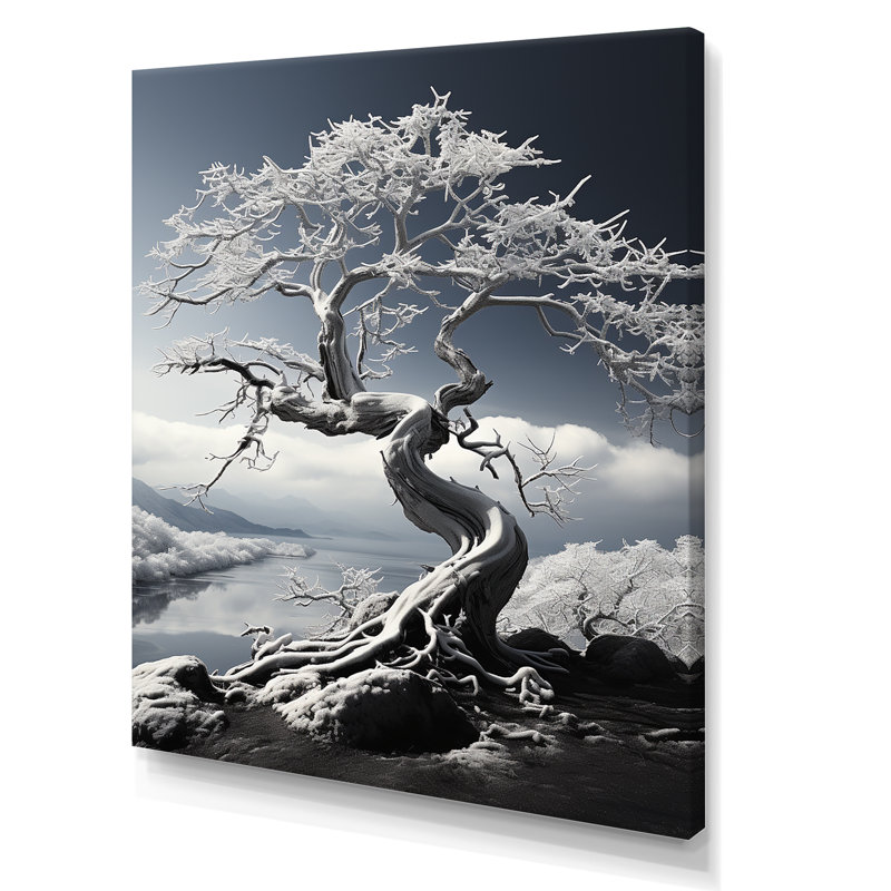 «Dreams» sur toile, noir et blanc, H 44 po x l 34 po x P 1,5 po, Toile tendue