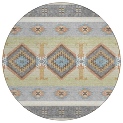 Machine Washable Indoor/Outdoor Chantille ACN2541 Lodge Rug