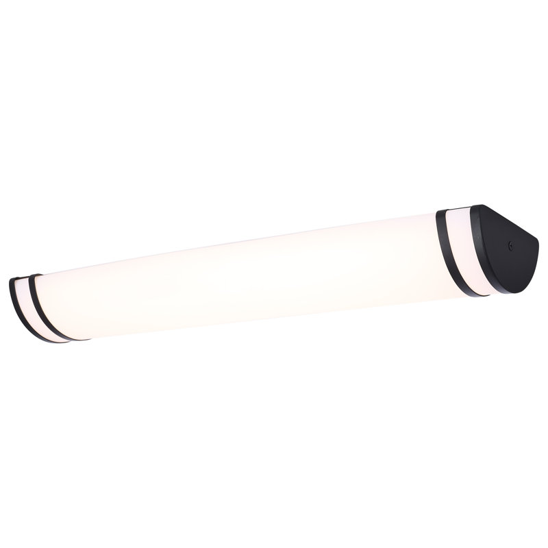  Olah LED Vanity Fixture 27K/3K/35K/4K/5K CCT Selectable, 5.71" H x 24.02" W x 2.83" D, Black