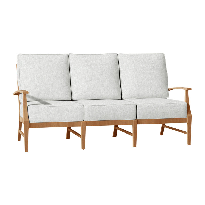 Canapé Croquet - Teck naturel, Welt + Standard Fill, Perle Bali, Teck naturel