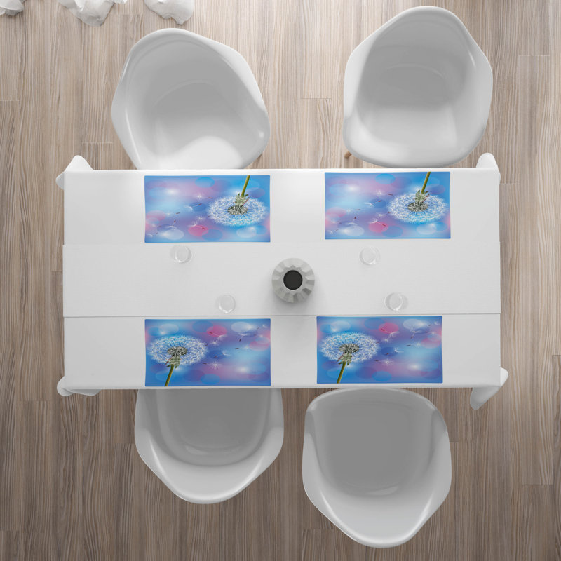 Polyester Floral Rectangle Placemat