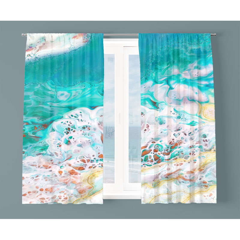 Rideau en polyester, L 20 po x L 52 po
