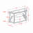 Sofa Table, Glass table top, MDF W/marble paper middle shelf