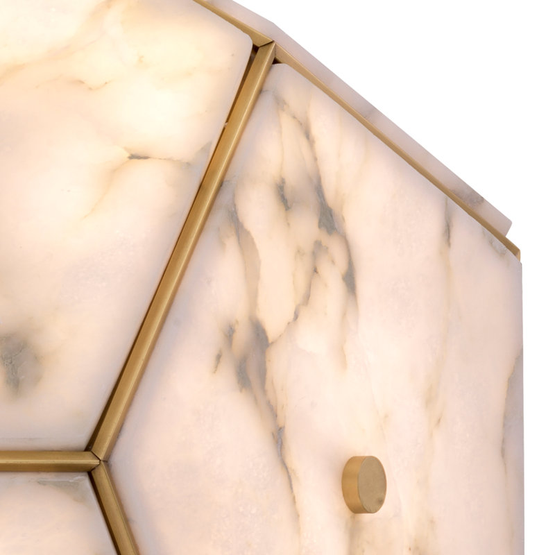 Luminaire suspendu géométrique unique à 6 lumières Bevilacqua