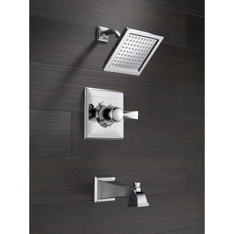 Dryden 14 Series Single-Function Tub Shower Faucet Set, Shower Valve Trim Kit, Chrome
