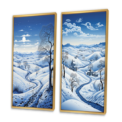«Snow Winters Solitude», 2 pièces