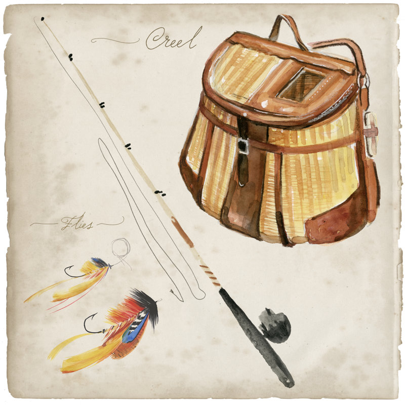 " Tackle Box I ", 20" H x 20" W x 1.25" D