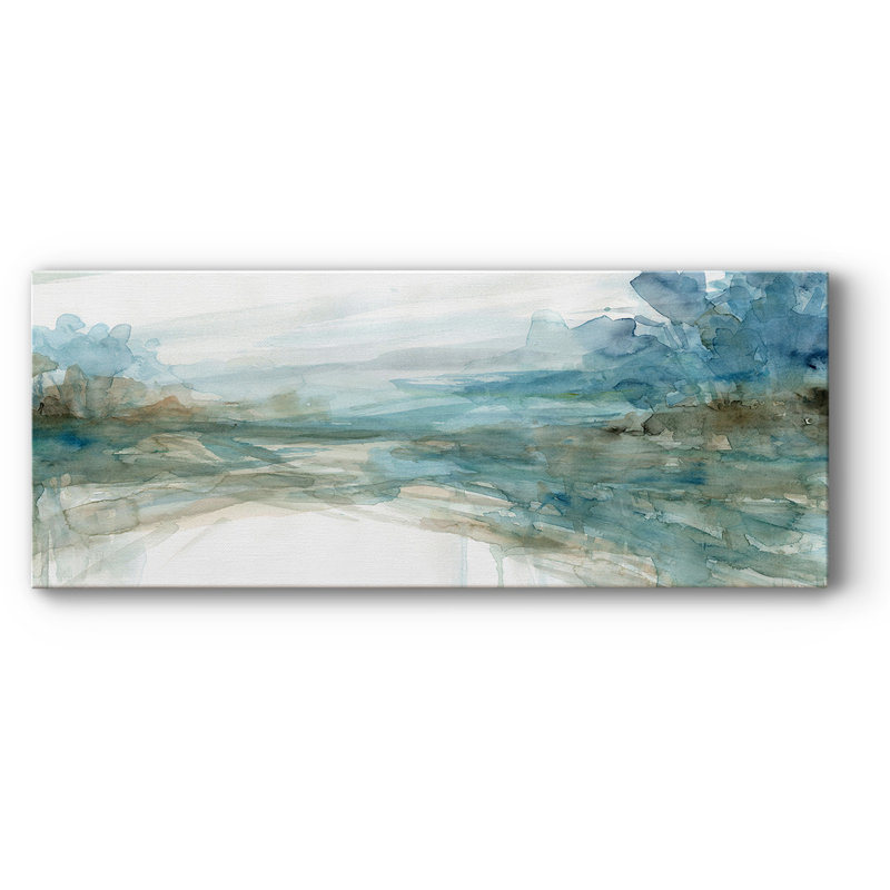 Silhouette d'arbres dans l'eau, H 8 po x l 20 po x P 1,5 po