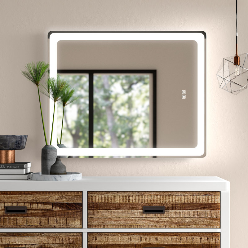 Leopolda Flat Wall Mirror, 40" x 32"