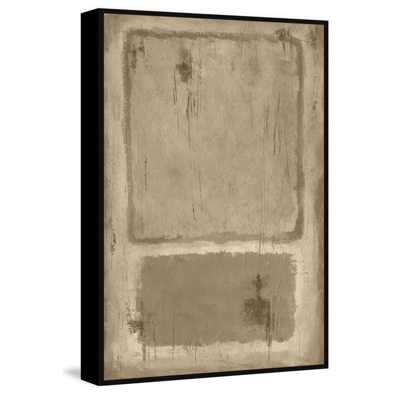 Contraste marqué - peinture sur toile à cadre flottant, H 30 po x l 20 po x P 1,5 po