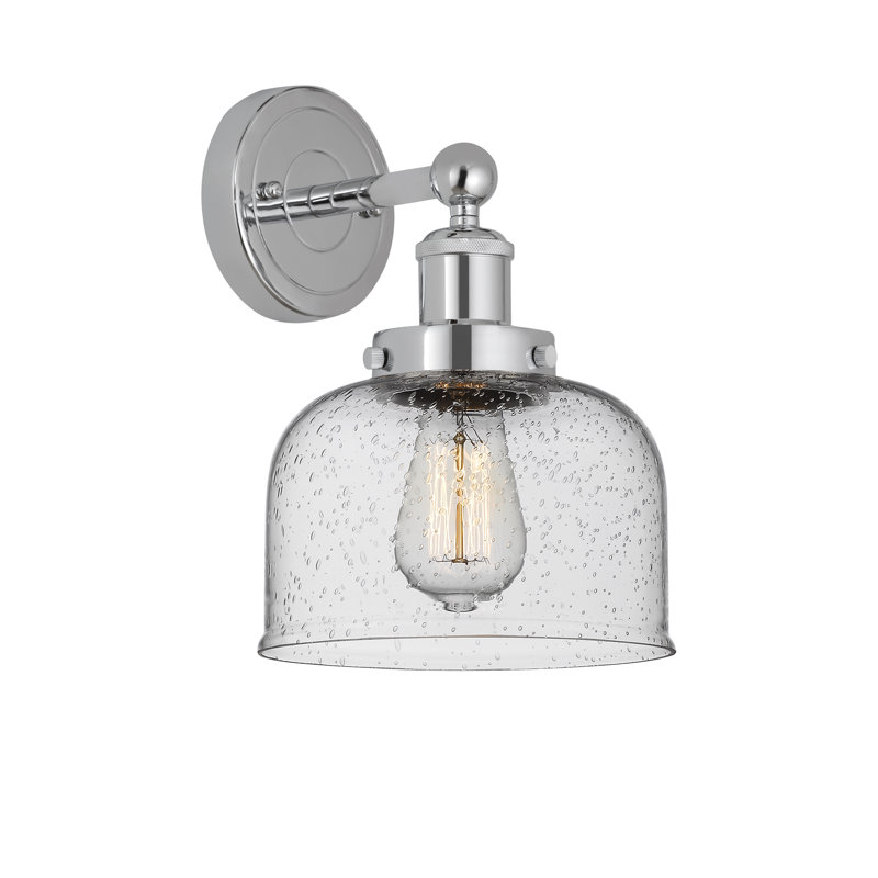 Capac Steel Armed Sconce, Polished Chrome