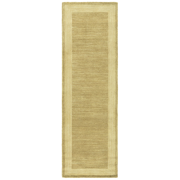 Taran Easy Care Hand Hooked Performance Solid Color Rug