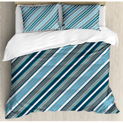 Striped Farmhouse / Country Striped Duvet Cover