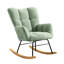 Chaise berçante en tissu Teddy pour la détente et les loisirs