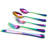 Luly Reflective 20-Piece Colored Stainless Steel Flatware Set-58169339