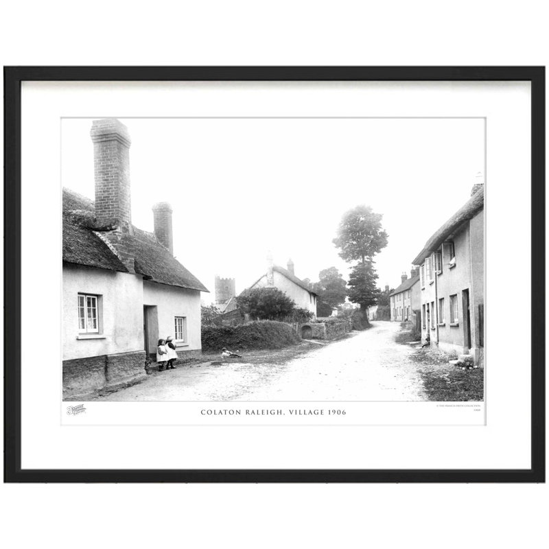 Colaton Raleigh, Village 1906 - Single Picture Frame Print, 45cm H x 60cm W x 2.3cm D