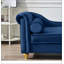 Chaise longue rembourrée moderne avec velours de rangement, comprend un coussin rond, une chaise rembourrée pour le salon ou la chambre à coucher-93932692