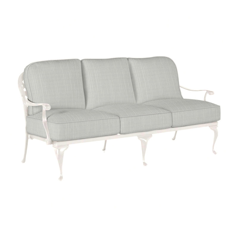 Provance Aluminum Sofa - Chalk, Welt, Verona Silver, Chalk
