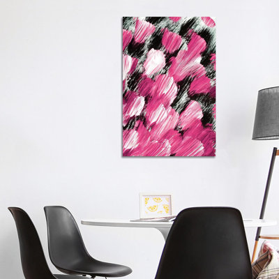 " Panache, Hot Pink " by Julia Di Sano Painting Print