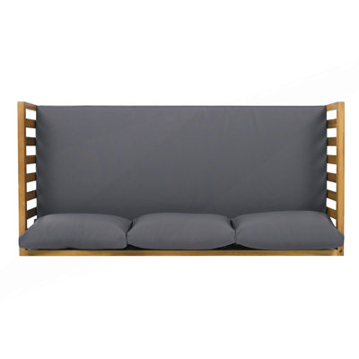 Modern 3-Seater Daybed With Slat Paneling
