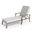 Chaise longue inclinable 62,2 po avec coussins