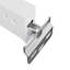 Vidaxl Cabinet Hanging Bracket White Iron And Plastic Wall Hanger Plate Mount