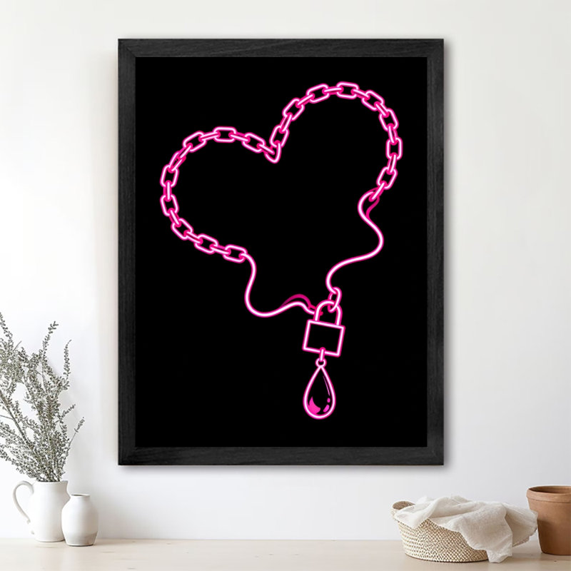«Black Love», art mural rétro, impressions de style rétro, H 11 po x l 9 po