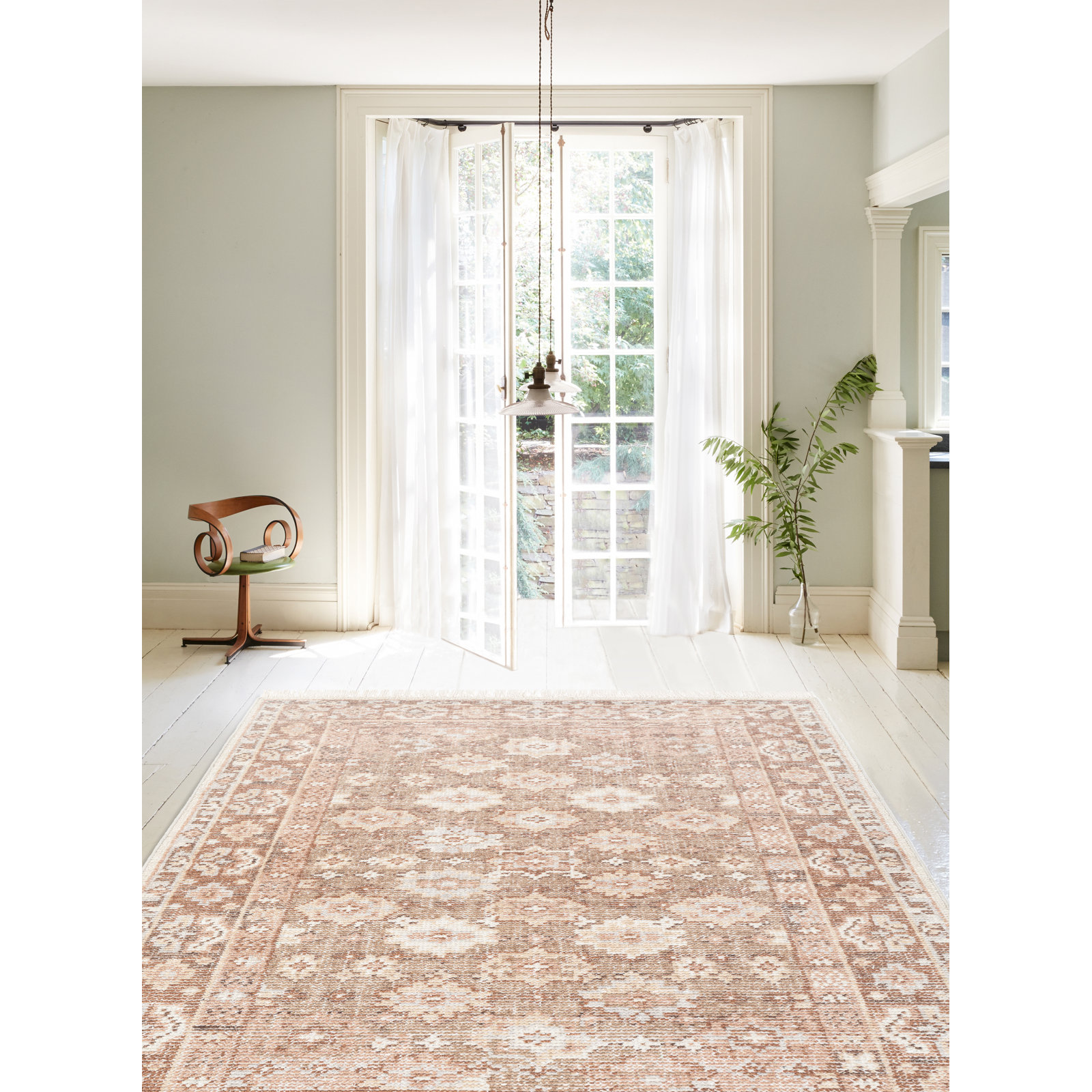 Hand-Knotted Oriental Wool Rug, Rectangle 7'9" x 9'9"