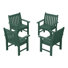 Ensemble de 4 chaises de jardin Laguna Abbeville Poly