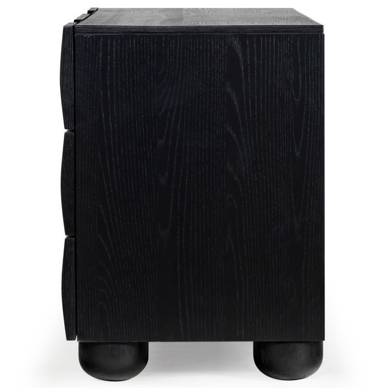 Beethoven Wood 6 Drawer Dresser, Black