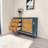 Modern sea shell handle drawer accent cabinet