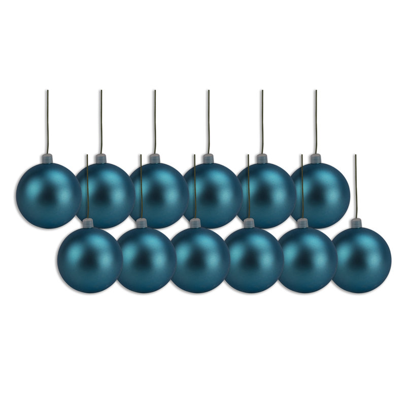 4'' Ornament Shatterproof Ball Ornament, Aqua