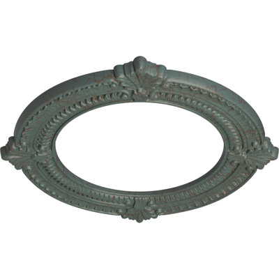 Médaillon de plafond H 13,375 po x l 13,375 po x P 0,625 po Benson