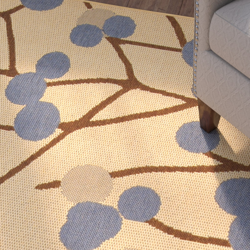 Herefordshire Performance Floral Rug, Round 6'7"