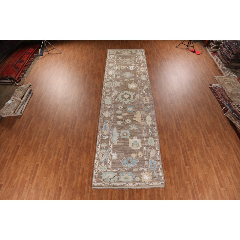 Tapis de couloir All-Over Brown Oushak
