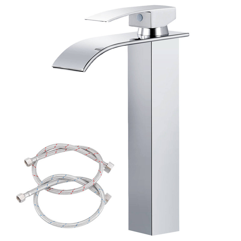Single-handle Bathroom Faucet with Drain Assembly, Chrome
