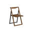 Chaise d'appoint pliante Caro en brun