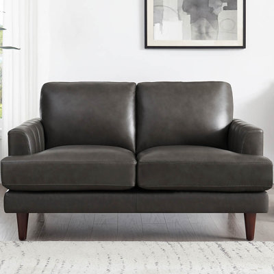 Reuma Top Grain Leather Loveseat