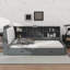 Wooden Twin-Size Platform Bed With Headboard Storage, Shelving Compartments, And Two Integrated Drawers-1434251279