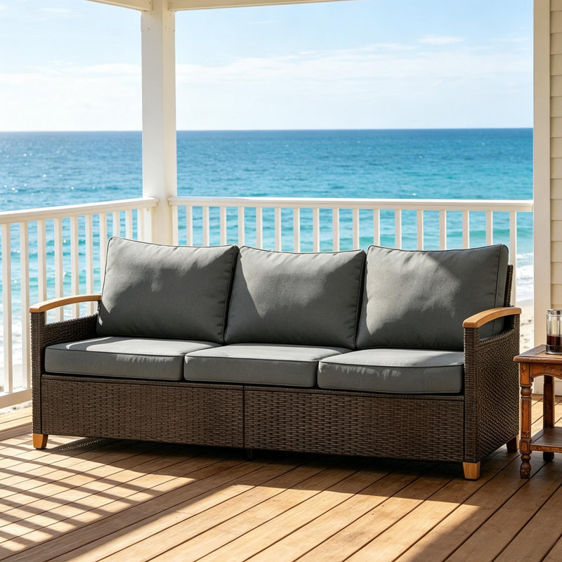 Comfort Couch Sofa,Wicker Outdoor Sofa,Deep Seat Sofa