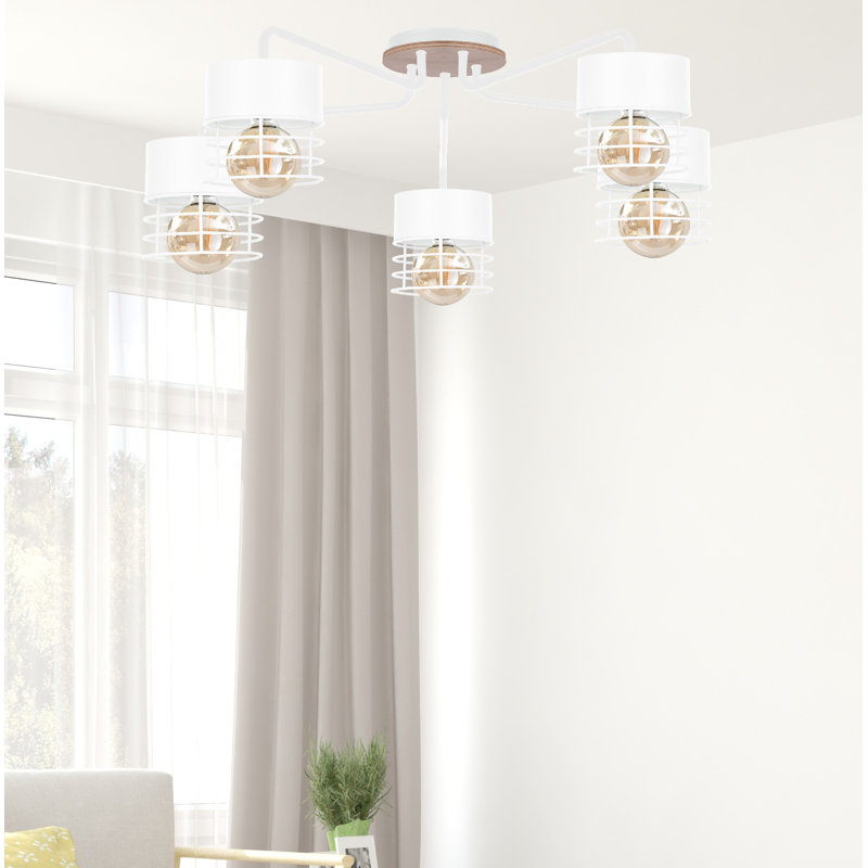 Burakcan Flush Mount, White